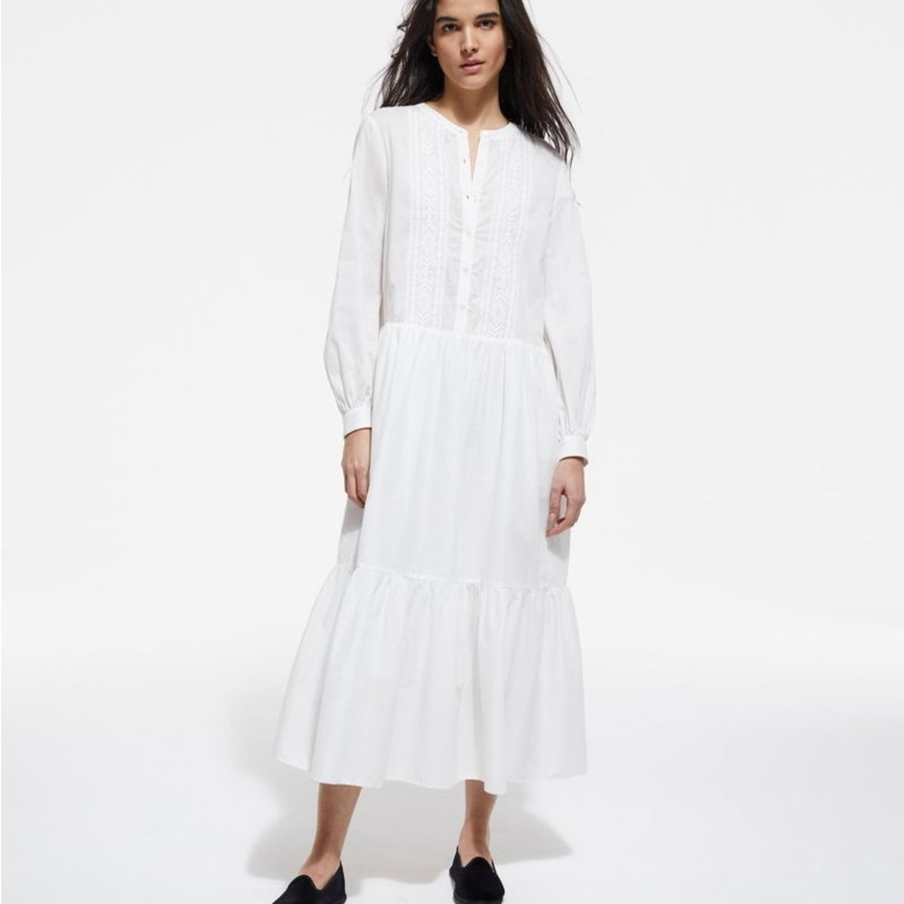 The Kooples White Long Sleeve Dress